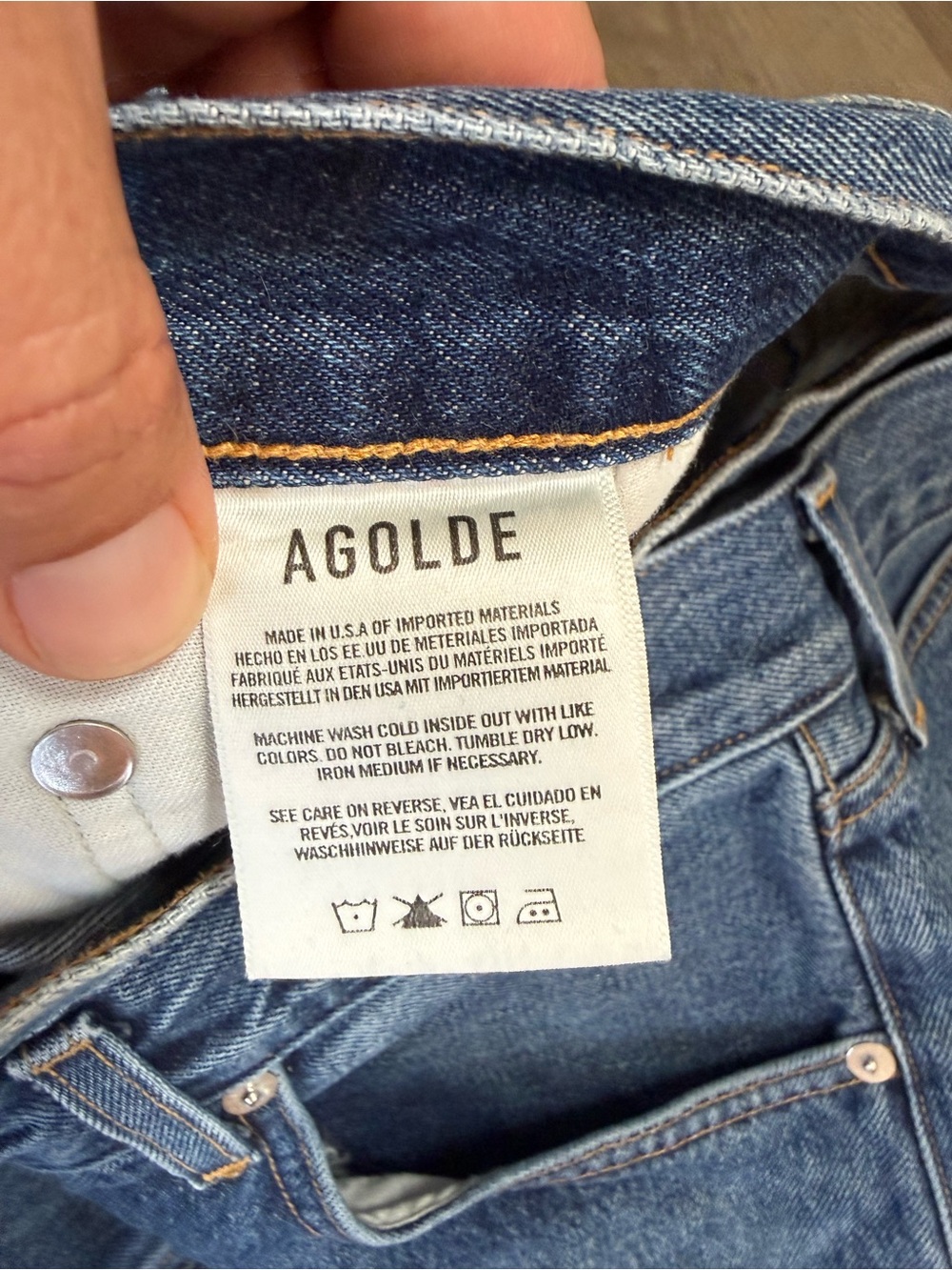 AGOLDE Broken Waistband Jean - size 30 - Picture 6 of 11